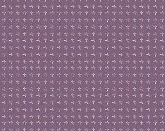 Piece & Plenty Sprout Plum by Lori Holt for Riley Blake Designs, C15883-PLUM  sold by half yard