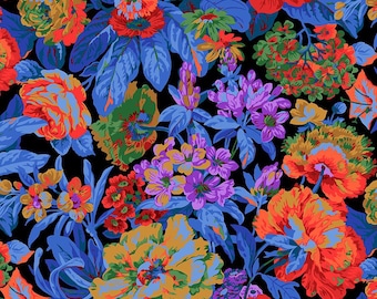 Kaffe Fassett Collective Feb 2026 Voluptuous - Dark, Philip Jacobs, Free Spirit Fabrics, sold by half yard, PWPJ083.DARK