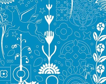 Sun Print 2025 Bluejay Cameo For Andover Fabrics, sold by the half yard A-1319-B
