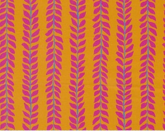 Maeve Vines Wheat 11935 24 by Crystal Manning, Moda Fabrics -sold by the half yard, Florals, Stripes