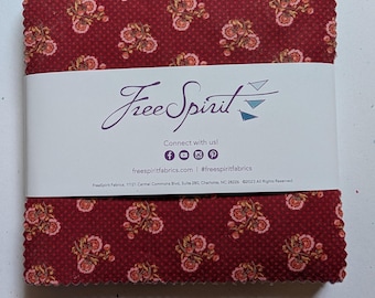 Vintage Cloth - 5" Charm Pack from Sew Kind of Wonderful for Free Spirit Fabrics, 42 5-inch Squares Charm Pack,