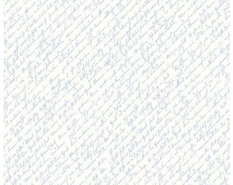 Sunny Skies Script White by Jill Finley for Riley Blake Designs  1/2 Yd cuts, 100% cotton, C14632-WHITE