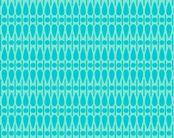 Aqua Sun Print 2024 Scatter Pattern by Alison Glass 1/2 yd, a great aqua blue blender fabric - Sun Print 2024 by Andover Fabrics A-672-T