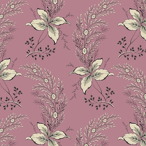 English Garden by Edyta Sitar of Laundry Basket Quilts for Andover, Color Jam, Pattern: Orchid, sold by the half yd., A-793-P