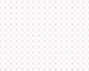 Pure Delight Dots White by Melanie Collette for Riley Blake Fabrics, 1/2 yd, a great blender fabric, C10095-WHITE