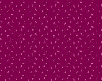 Atomic by Libs Elliott- Cherry Lightning Bolt - Andover- A-749-E2- 1/2 Yd cuts, 100% cotton