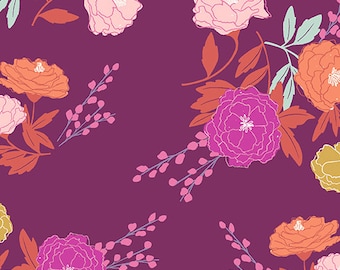 Wandering Mulberry - Blossom by Stephanie Organes for Andover Fabrics, A-759-P, sold by the half yard