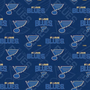 Only 13&quot; NHL St. Louis Blues 100% cotton, sports fan, decorative, gift, man cave, official fabric, mask fabric
