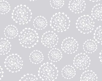 Conway Cottage Lavender Grey - Bunches Pattern by Karen Lewis Textiles for Andover Fabrics, A-1415-C, sold by the half yard