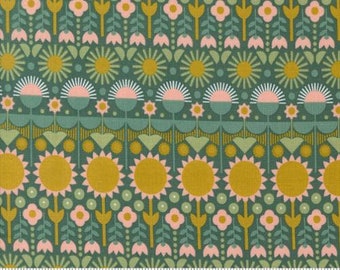 Imaginary Flowers Spruce 48383 16 by Gingiber and Moda Fabrics -sold by the half yard