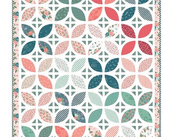 Beverly McCullough Orange Pekoe Quilt Pattern, finished quilt size is 70" x 87". P138-ORANGEPEKOE