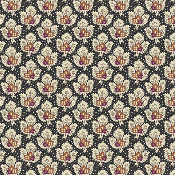 English Garden Camarillo Black Team - Edyta Sitar - PER QUARTER METRE English Garden Camarillo Black Team - Edyta Sitar - PER QUARTER METRE