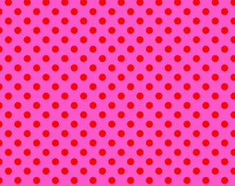 Peony Pom Poms by Tula Pink True Colors All Stars | Freespirit Fabrics PWTP118.Peony | Cotton Fabric | Apparel, Quilting