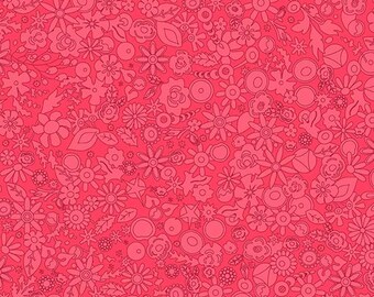 Strawberry Sun Print 2024 Woodland Pattern by Alison Glass 1/2 yd, a great blender fabric - Sun Print 2024 by Andover Fabrics A-790-R
