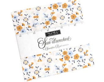 Sun Drenched Charm Pack 43200PP by Sweetfire Road for Moda Fabrics, Moda Precuts, 42 5-inch Squares Charm Pack