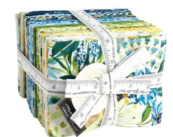 Sunshine and Blue Skies Fat Quarter Bundle by Create Joy Project for Moda, 32 Fat Quarter Bundle plus a 24" x 42" cut & a 35" panel, 39820AB