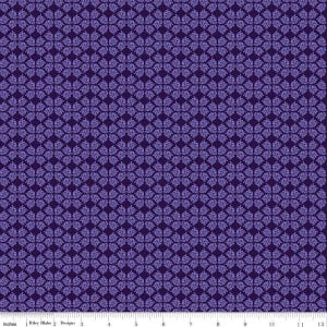 Plum Petals Geometric Purple by Diane Labombarbe for Riley Blake Designs, 100% cotton, sold by thr half yard,   C15643-PURPLE
