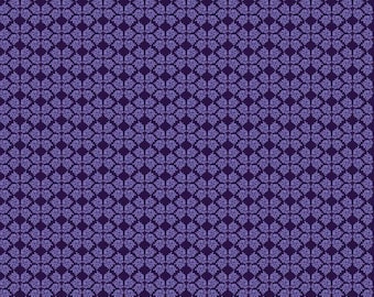 Plum Petals Geometric Purple by Diane Labombarbe for Riley Blake Designs, 100% cotton, sold by thr half yard,   C15643-PURPLE
