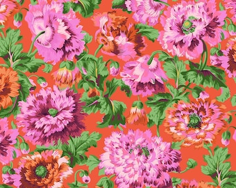 Rosemary - Red || August 2025 by Philip Jacobs for the Kaffe Fassett Collective, Free Spirit Fabrics - PWPJ134.Red sold by half yard