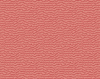 Cocoa Pink - Edyta Sitar - Laundry Basket, Color- Rosy, Pattern: Stripe Amaryllis, 1/2 yd, 100% Cotton Andover Fabrics, A-529-R