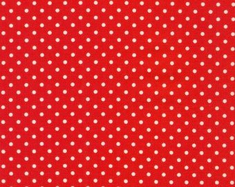 Daisy's Redwork by Debbie Beaves: Cotton Quilting Fabric by Flowerhouse for Robet Kaufman   FLH-21270-3 RED,  sold by half yard