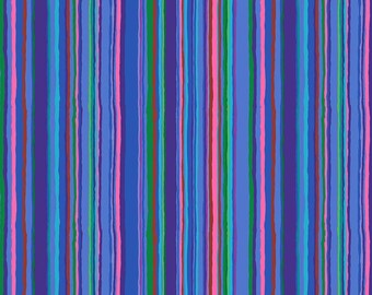 Kaffe Fassett Collective Feb 2026 Echo Stripe - Blue, Kaffe Fassett, Free Spirit Fabrics, sold by half yard, PWGP209.BLUE