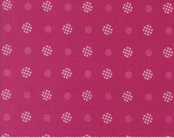 Color Crush Magenta 10886 42 by Vanessa Christenson, V and Co. for Moda Fabrics -sold by the half yard, Mod Dot Dots