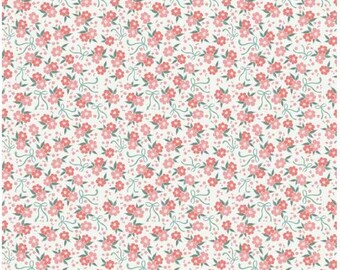 Afternoon Tea Floral Sand - 1/2 Yard by Beverly McCullough from Afternoon Teat For Riley Blake - C14036-SAND