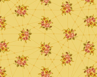 Giucy Giuce Cornflower, Pattern: Little Bouquets from the Nonna line by Guice for Andover Fabrics, Inc sold by Half Yard, A-9874-Y