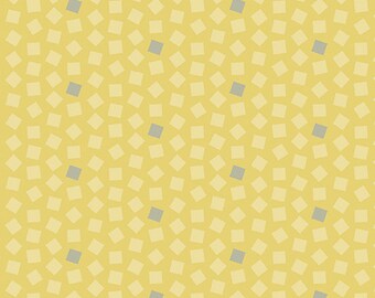 Sweet Ride by Edyta Sitar for Laundry Basket, Color Lemon Pattern: Blocks, 1/2 yd, 100% Cotton by Andover Fabrics, A-452-Y
