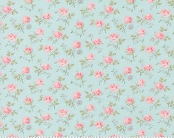 Abide Light Blue 18791 14, By Brenda Riddle Designs for Moda, sold by the Half Yard, 100% Cotton, Field Floral, Small Florals