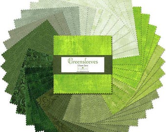 Greensleeves 5" Squares charm pack by Wilmington Fabrics - 42 prints in stacker 507 171 507