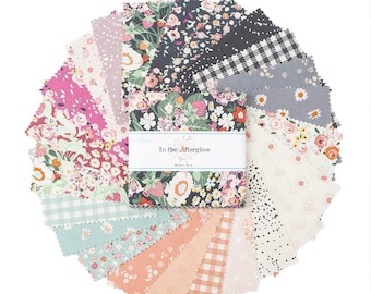 In the Afterglow 5" Stacker charm pack by In the Afterglow collection by Minki Kim for Riley Blake - 42 prints in stacker 5-13370-42