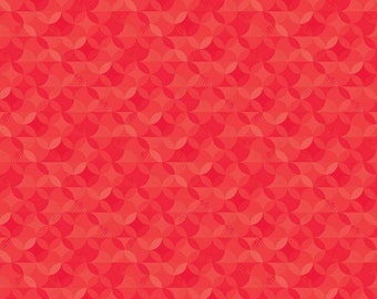 Crayola™ Kaleidoscope Scarlet Red, Riley Blake Designs - CR480-Scarlet 1/2 Yd cuts, 100% cotton