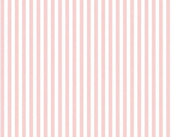 1/4" Stripe Baby Pink, Riley Blake Designs Basic Fabric C555 Baby Pink - Pink and White stripe