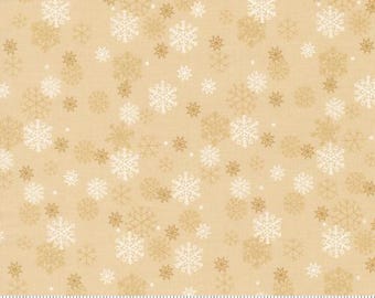 Holiday Cheer Natural 20976 11 Designed by Stacy Iest Hsu for Moda Fabrics -sold by half yard, Snow Flurry Blenders Snowflake