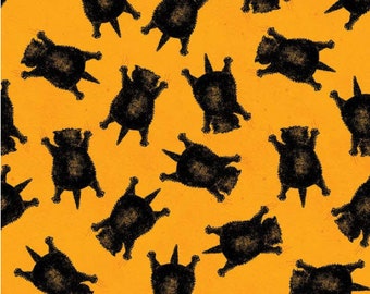 Goose Tales Scaredy Cats Toss Orange by J. Wecker Frisch for Riley Blake Fabrics - 100% Cotton Quilting Fabric, sold by 1/2 yd, C9398-ORANGE
