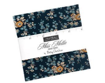Miss Mollie Charm Pack 47560PP by  Betsy Chutchian  for Moda Fabrics, 42 Piece Assorted