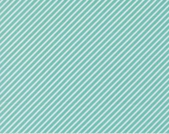 Delightfully Yours Poolside 37708 18 by Sherri & Chelsi for Moda Fabrics -sold by the half yard,  Diagonal bias stripe