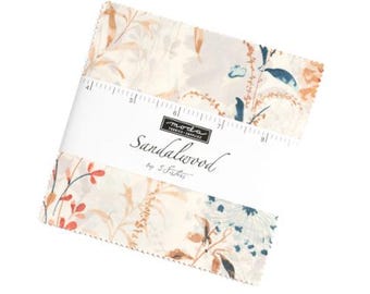 Sandalwood Charm Pack 44380PP Moda Precuts, 42 5-inch Squares Charm Pack, 3 Sisters