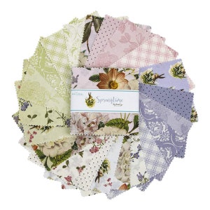 Springtime 5" Stacker charm pack Bundles byMy Mind's Eye for Riley Blake Designs- 42 prints in stacker 5-12810-42