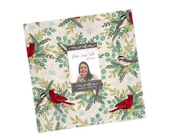 When Snow Falls Layer Cake® 56170LC by Deb Strain for Moda Fabrics, 42 Piece Assorted