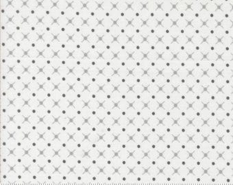 Color Crush Off White Silver 10887 11 by Vanessa Christenson, V and Co. for Moda Fabrics -sold by the half yard, X and O Blenders Dot
