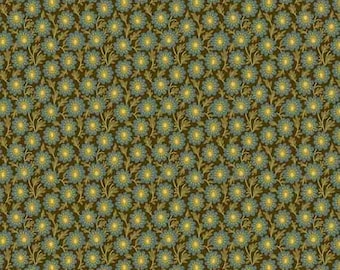 Primrose- Edyta Sitar - Laundry Basket, Color-Deep Teal, Pattern: Trail Mix, 1/2 yd, 100% Cotton Andover Fabrics, A-532-NT