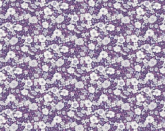 Liberty Fabrics Flower Show Botanical Jewel Arley Blossom A, Riley Blake Designs, 100% Quilting Cotton Fabric Sold by Half Yard, 01666824A