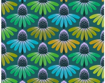 Love Always, AM - Echinacea Algae by Anna Maria from Freespirit, PWAH149.algae, sold by the half yard