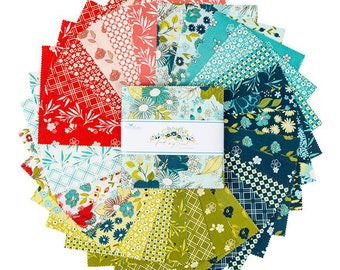 Feed My Soul 5" Stacker Charm Pack by Sandy Gervais for Riley Blake Designs 42 5-inch Squares Charm Pack Riley Blake 5-14550-42