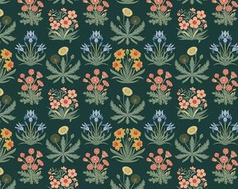 Wanderlust Morning Meadow C15471 Dark Green by Danelys Sidron for Riley Blake Designs - 100% Quilting Cotton Fabric - sold by 1/2 Yard