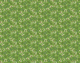 Yuletide Forest Berry Sprigs Lime by Katherine Lenius for Riley Blake Designs  1/2 Yd cuts, 100% cotton, C13543-LIME