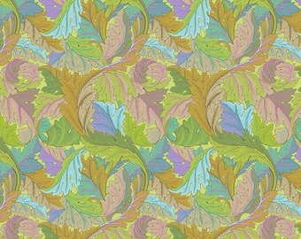 Acanthus - Jade - Kaffe Fassett x The Original Morris & Co., PWKW006.Jade , 100% Cotton, sold by 1/2 yard